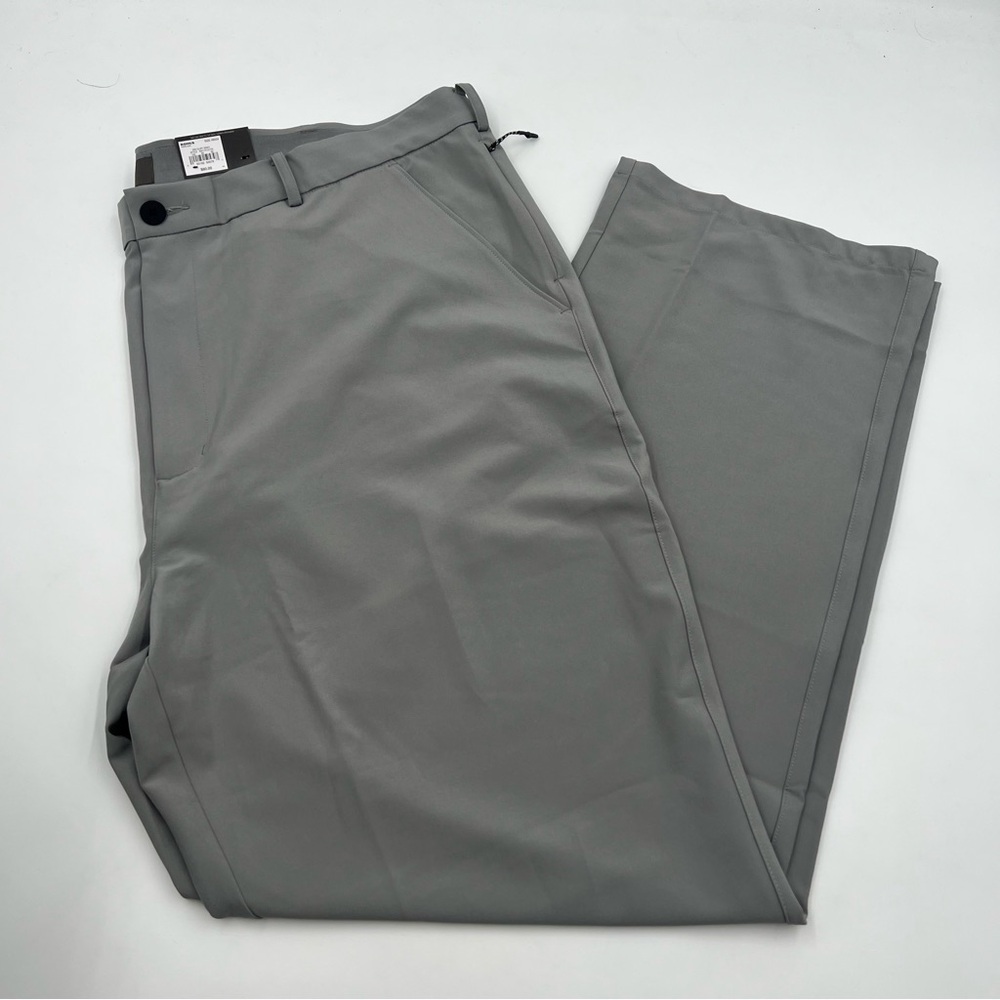 FLX Mens Dynamic Stretch Chino Pants 48x34 Cliff Gray Slim‎ Fit MX11V131TS NWT